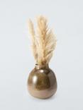 John Lewis Reactive Glaze Earthenware Globe Vase, H26cm, Brown