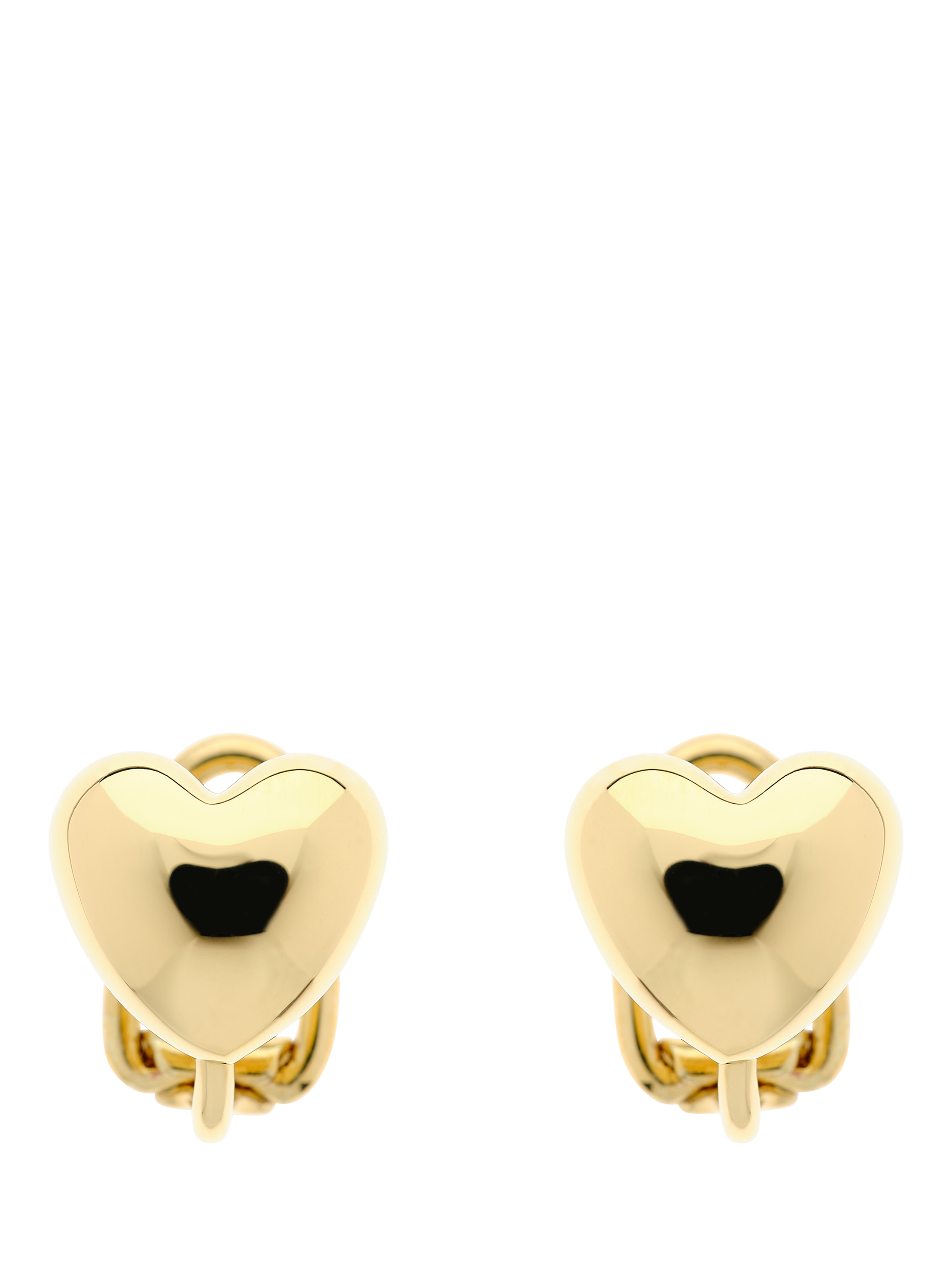 Product image 1 of 3, which shows Emma Holland Heart Clip Earrings, Gold