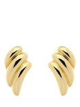 Emma Holland Wave Clip Earrings, Gold