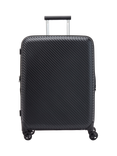 Nere Bondi 4-Wheel Spinner 66cm Expandable Medium Suitcase, 85/96L, Black