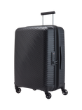 Nere Bondi 4-Wheel Spinner 66cm Expandable Medium Suitcase, 85/96L, Black