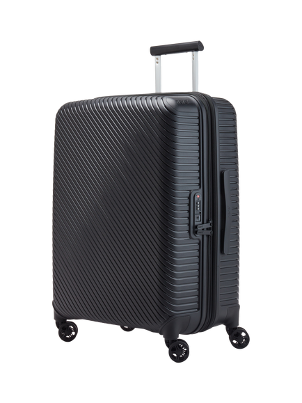 Nere Bondi 4-Wheel Spinner 66cm Expandable Medium Suitcase, 85/96L - view 2, Black