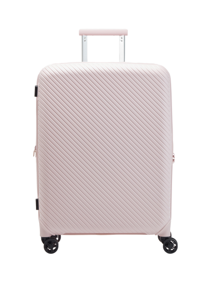 Nere Bondi 4-Wheel Spinner 66cm Expandable Medium Suitcase, 85/96L, Pink