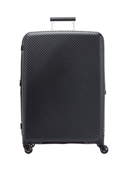 Nere Bondi 4-Wheel Spinner 80cm Expandable Large Suitcase, 140/156L, Black