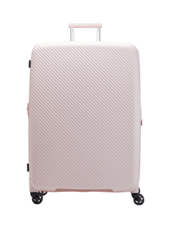 Nere Bondi 4-Wheel Spinner 80cm Expandable Large Suitcase, 140/156L, Pink