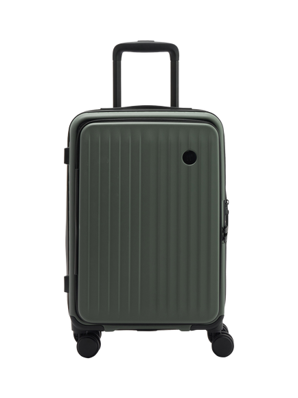 Nere Venture Dual Open 4-Wheel Spinner 56cm Cabin Case, 36L, Khaki