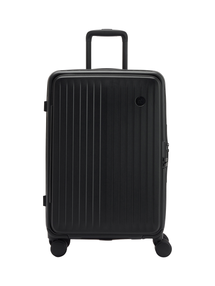 Nere Venture Dual Open 4-Wheel Spinner 66cm Medium Suitcase, 59L, Black