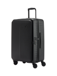 Nere Venture Dual Open 4-Wheel Spinner 66cm Medium Suitcase, 59L, Black