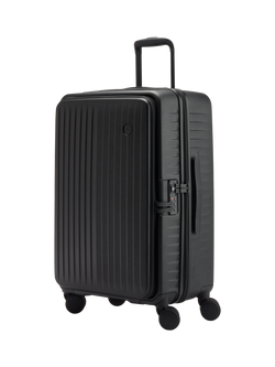 Nere Venture Dual Open 4-Wheel Spinner 66cm Medium Suitcase, 59L - view 2, Black