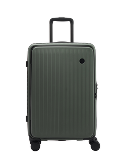 Nere Venture Dual Open 4-Wheel Spinner 66cm Medium Suitcase, 59L, Khaki