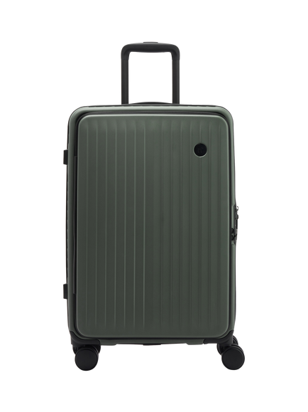 Nere Venture Dual Open 4-Wheel Spinner 66cm Medium Suitcase, 59L, Khaki