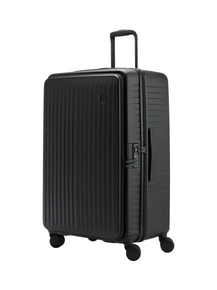 Nere Venture Dual Open 4-Wheel Spinner 76cm Large Suitcase, 98L - view 2, Black