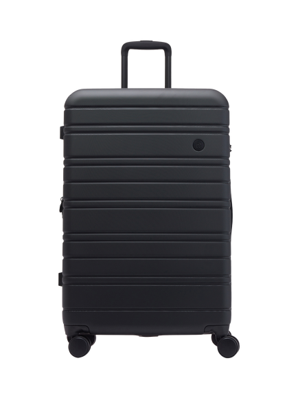 Nere Stori 4-Wheel Large 75cm Expandable Suitcase, Black
