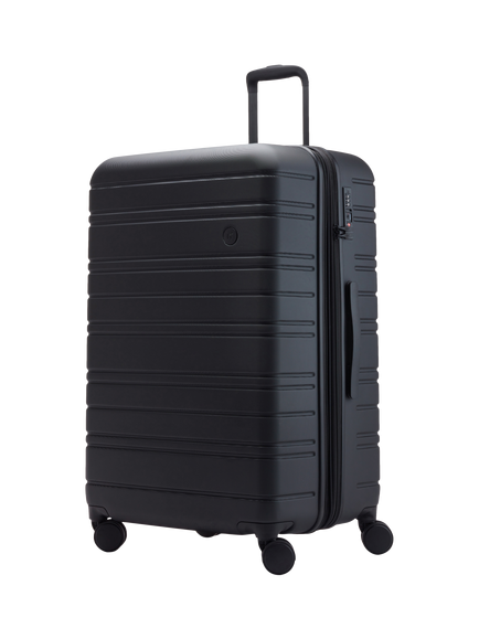 Nere Stori 4-Wheel Large 75cm Expandable Suitcase - view 2, Black