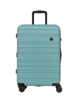 Nere Stori 4-Wheel Spinner 65cm Expandable Medium Suitcase, 63/75L, Mineral