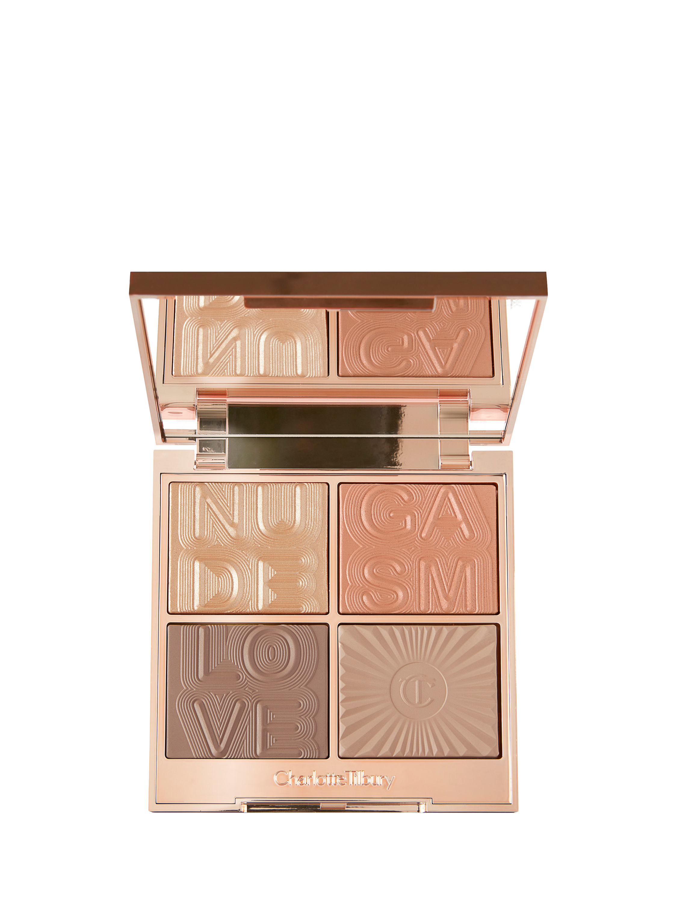 Product image 1 of 6, which shows Charlotte Tilbury Nudegasm Face Palette, Multi