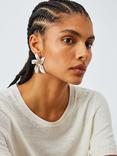 John Lewis Statement Two Tone Flower Stud Earrings, Gold/Silver