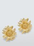 John Lewis Statement Daisy Stud Earrings, Gold