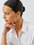 John Lewis Statement Daisy Stud Earrings, Gold