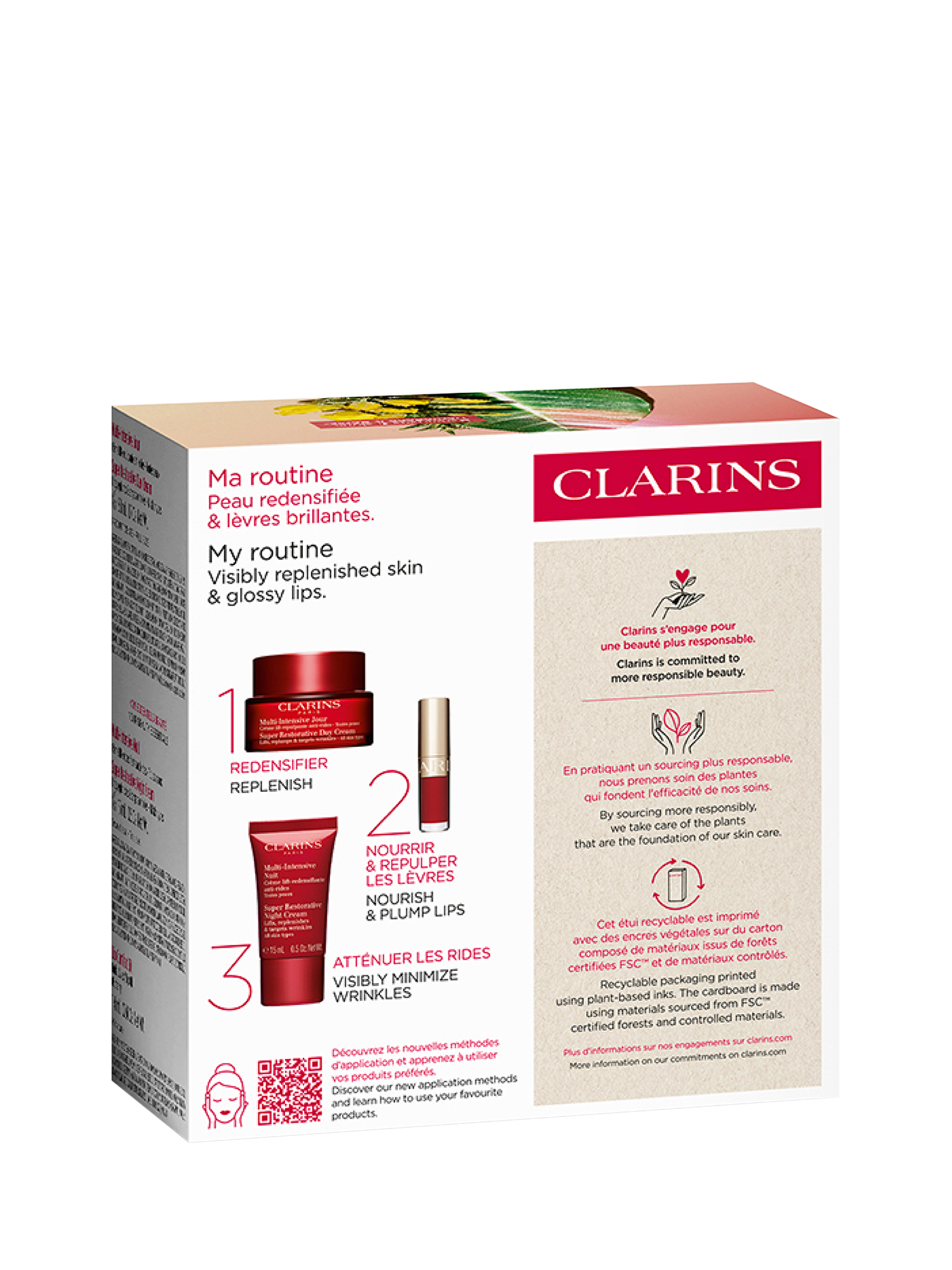 Product image 4 of 4, which shows Clarins Expertise Super-Restorative Fragrance Gift Set