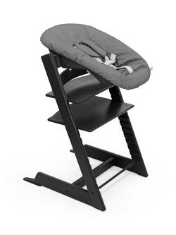 Stokke Tripp Trapp High Chair, Newborn Set and Baby Set² Bundle, Black