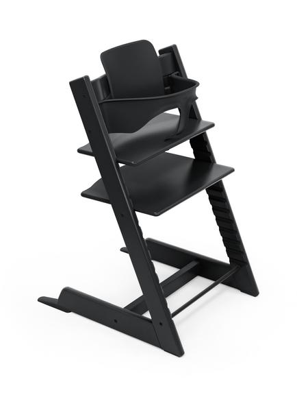 Stokke Tripp Trapp High Chair, Newborn Set and Baby Set² Bundle - view 2, Black