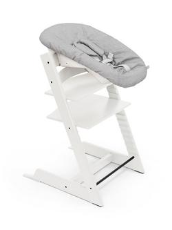 Stokke Tripp Trapp High Chair, Newborn Set and Baby Set² Bundle, White