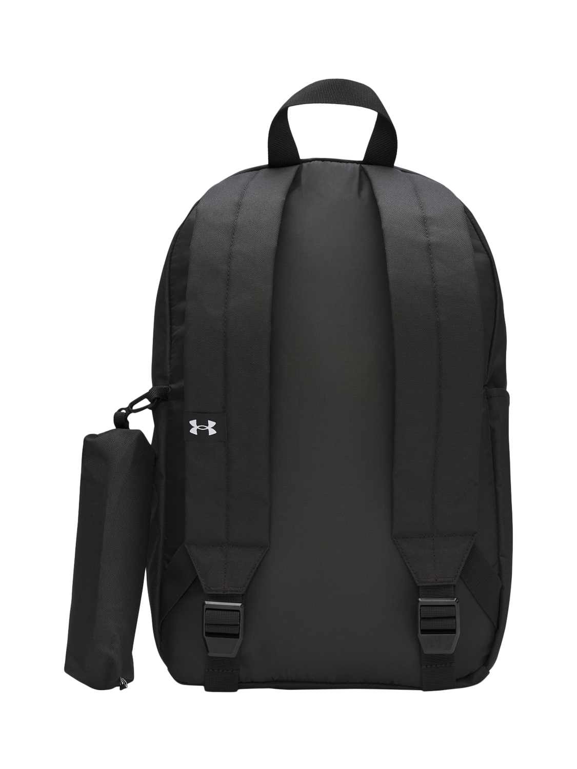 Product image 2 of 3, which shows Under Armour Kids' Essential Printed Backpack, Black/White