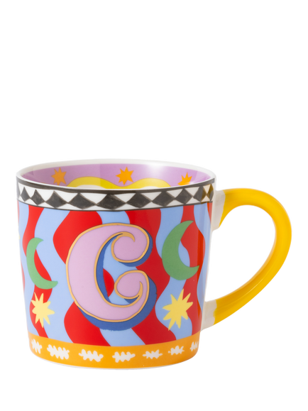 Eleanor Bowmer Monogram Alphabet New Bone China Mug, 300ml, C