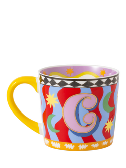 Eleanor Bowmer Monogram Alphabet New Bone China Mug, 300ml - view 2, C