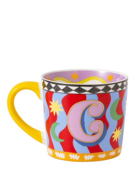 Eleanor Bowmer Monogram Alphabet New Bone China Mug, 300ml - view 2, C