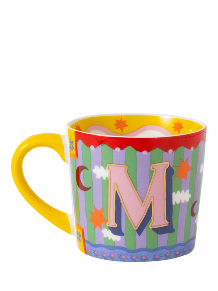 Eleanor Bowmer Monogram Alphabet New Bone China Mug, 300ml - view 2, M