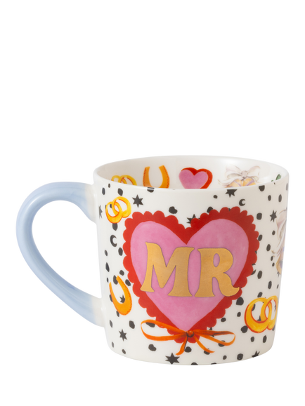 Eleanor Bowmer 'Mr' New Bone China Mug, 300ml, Multi - view 2, Multi