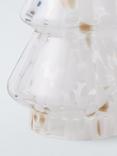 John Lewis Confetti Glass Christmas Tree, H20cm, Clear