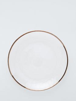 John Lewis Glass Charger Plate, 30.5cm, Champagne, 