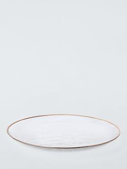 John Lewis Glass Charger Plate, 30.5cm, Champagne - view 2, 