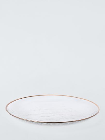 John Lewis Glass Charger Plate, 30.5cm, Champagne - view 2, 
