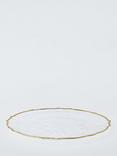 John Lewis Scallop Edge Glass Charger Plate, 35cm, Gold