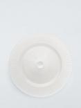 John Lewis Glass Charger Plate, 32.5cm, White Pearl