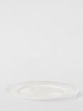 John Lewis Glass Charger Plate, 32.5cm, White Pearl