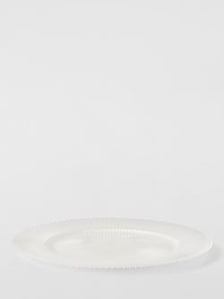 John Lewis Glass Charger Plate, 32.5cm, White Pearl - view 2, White Pearl
