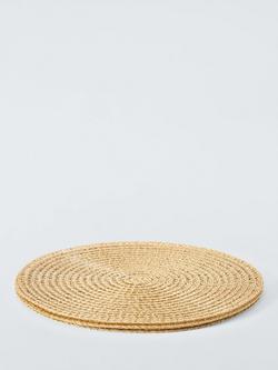 John Lewis Sparkle Round Braided Placemats, Set of 4, Gold - view 2, Gold