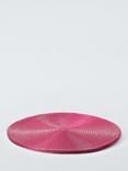 John Lewis Sparkle Round Braided Placemats, Set of 4, Red