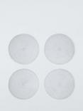 John Lewis Sparkle Round Braided Placemats, Set of 4, Silver