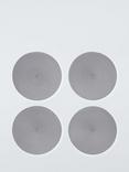 John Lewis ANYDAY Round Braided Placemats, Set of 4, Grey