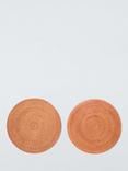 John Lewis Rattan Round Placemats, Set of 2, Natural