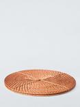 John Lewis Rattan Round Placemats, Set of 2, Natural