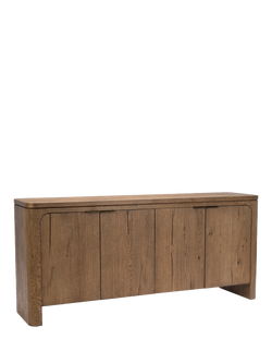 John Lewis Solace Cracked Oak 4 Door Sideboard, Mid Tone, Mid Tone