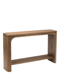 John Lewis Solace Cracked Oak Console Table, Mid Toned Oak, Mid Tone Oak