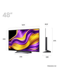 LG OLED48G56LS (2025) OLED evo HDR 4K Ultra HD Smart AI TV, 48 inch with Dolby Atmos, Stand Version, Black - view 2, Black